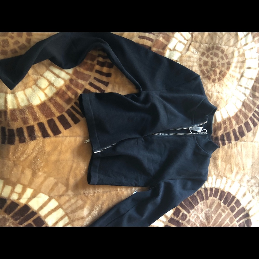 High neck zip up